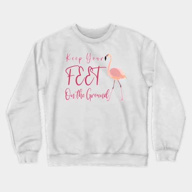 Pink Flamingo Crewneck Sweatshirt by smoochugs